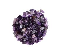 home decoration 100g Natural Polished Tumbled Crystal Chip Stone Quartz Ore Rock Gravel Gemstone Home Aquarium Decor(Color:Dream Amethyst)