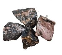 home decoration 100g Natural Rhodonite Raw Stone Specimen Fish Tank Home Decoration Gravel Crystal