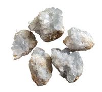 home decoration 100g Real Natural Celestite Geode Quartz Cluster Diffuser Oils Crystal Cluster for Decoration(Size:3-5cm)