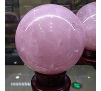 home decoration 100mm Big Sphere Ball Pink Rose Quartz Natural Stone Crystal Quartz with Base Great Choice for Home Decoration