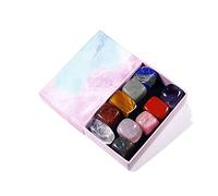 home decoration 10Pcs Natural Crystal Polished Tumbled Stone Set Rock Quartz Gemstone Yoga Decor W/Gift Box