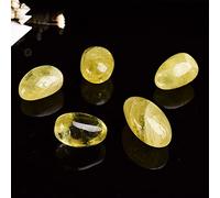 home decoration 1pc 30g/pc Natural Crystal Stone Citrine Large Grain Polished Stone for Garden Fish Tank Decoration th Quartz Beautiful