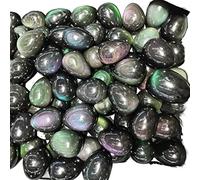 home decoration 1PC 40-50g 90-100g Natural Rainbow Eye Obsidian Polishing Eggs Yoga Decorations Ornament Sphere(Size:90-100g)