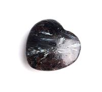 home decoration 1Pc 40mm Natural Flash Astrophyllite Stone Crystal Heart Shaped Strawberry Quartz Pendant Necklace Gift Beautiful Crystal (Color : Astrophyllite Heart)