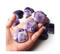 home decoration 1Pc 40mm Natural Flash Astrophyllite Stone Crystal Heart Shaped Strawberry Quartz Pendant Necklace Gift Beautiful Crystal (Color : Amethyst)