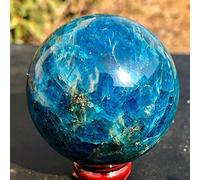 home decoration 1pc 45-50MM Natural Blue Apatite Stone Sphere Crystal Reiki Ball
