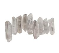 home decoration 1pc/50-100g Natural Tibet Natural Clear Crystal White Quartz Cluster Points Pillar Column Terminated Wand(Color:90-100g)