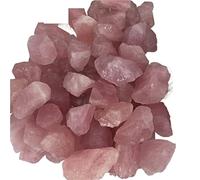 home decoration 1pc 50-600g Natural Crystal Quartz Minerals Rose Quartz Irregular Shape Rough Rock Stone Home Decoration(Color:1pc 250-300g)