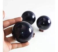 home decoration 1pc 50mm Natural Blue Sand Crystal Spheres Raw Gemstone Lucky Room Decoration