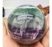home decoration 1pc 6-7cm Natural Color Fluorite Crystal Ball, Color Landscape Crystal Ball, Decor (Size : 6cm)