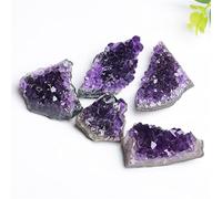 home decoration 1PC 60-80g Natural Raw Purple Brazilian Amethyst Stone Quartz Crystal Cluster Geode Home Decor Craft Ornament