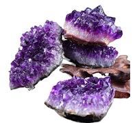 home decoration 1PC 80-100g Natural Brazilian Amethyst Stone Quartz Crystal Cluster Druzy Geode Rock Specimens Ornament Home Decor