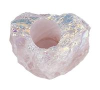 home decoration 1pc Candle Holder Rose Quartz Plating AB Colors Wedding Table Decoration Candlestick Aromatherapy Candles Sense of Ambience Home Crystal