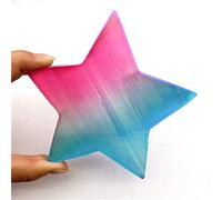 home decoration 1PC Electroplating Blue and Pink Titanium Halo White Crystal Star Moon ShapeCrystal Stone Ornament Room Decoration (Color : Stars)