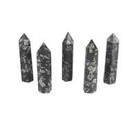 home decoration 1pc Hexagonal Prism Natural Bamboo Obsidian Single Crystal Magic Wand Stone 85mm-95mm Suitable for Home Room Decoration
