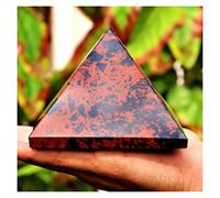 home decoration 1pc Large Natural Rosewood Jasper Obsidian Jasper Power Pyramid Point Crystal (Size : 3.5-4cm)