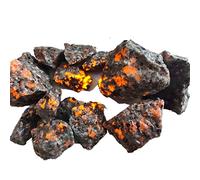 home decoration 1pc Natural American Yooperlites Flame Stone Fluorescent Stone Specimens Diffuser Oils Stone Home Decoration Stone Gems Crystal (Color : 1pcs, Size : 20-30mm)