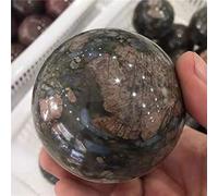home decoration 1pc Natural Blue Flash Quartz Balls Stone Sphere 55-60mm for Home Decoration