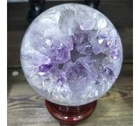 home decoration 1pc Natural Crystal Cornucopia Ball Stone Agate Geode Cave Sphere 50mm-80mm Suitable for Furniture Decoration (Color : 1pc 65mm, Size : 1pc)