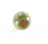 home decoration 1pc Natural Epidote Stone Rock Ruby Quartz Spheres Ball 30mm-45mm Suitable for Home Draw (Color : 1pc 45mm)