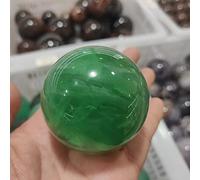 home decoration 1pc Natural Green Fluorite Ball Quartz Crystal Gemstone Sphere Reiki Great Choice for Home Decoration (Size : 5-5.5cm)