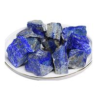 home decoration 1pc Natural Lapis Lazuli Stone Crystal Bule Color Rough Stone Home Decor Fish Tank Flower Crystal Decoration)(Size:60-70g (1pcs))