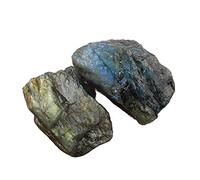 home decoration 1pc Natural Quartz Crystal Stone Rough Blue Color Labradorite Stone specimens Reflective Moonstone Home Decor Crystals(Color:60-90g 1pc)