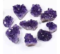 home decoration 1PC Natural Raw Purple Brazilian Amethyst Quartz Crystal Cluster Druzy Geode Stones Home Decoration Crafts Ornament(Color:60-80g)