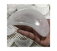 home decoration 1pc Natural Selenite Moon Bowl Quartz Stones Reiki for Home Decoration 120mm