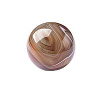 home decoration 1PC Natural Stones Ball Red Agate Ornaments for Good Luck Gemstone Specimen Home Office Decor Collection Gifts Crystal (Color : Red Agate 1pc, Size : 1.37-1.57in)