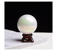 home decoration 1PC Natural White Jade Electroplate Polishing Ball Globe Ball Reiki Exquisite Home Decor Collection Crystal