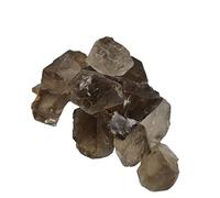 home decoration 1PC or 100G Quality Natural Smoky Quartz Crystal Natural Smoky Quartz Tumbled Crystals Quartz Gravel Stone(Color:1pcs)