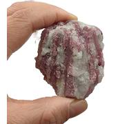 home decoration 1pc Random Natural Red Tourmaline Rough Stone Rubellite Crystal Specimens Rock Rare Collection 50-80g