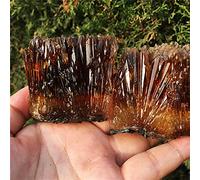 home decoration 1pcs Natural Yellow Amber Calcite raw Stone Crystal gem Collection of Rough Rock specimens Home Decor (Color : 100g 130g, Size : 1PCS)