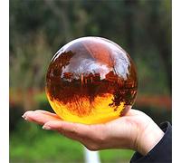 home decoration 30mm-100mm Amber Crystal Ball Rare Obsidian Sphere Crystal Ball Stone Decor Feng Shui
