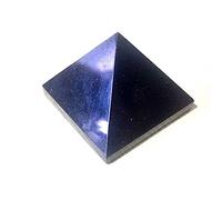 home decoration 3CM Natural Tiger Eyes Lapis Crystal Pyramid Polished Pyramid Minerals Quartz Crystals Stone Home Decoration Gift (Color : Blue Goldstone, Size : 3CM)