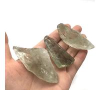 home decoration 3pc Natural Green Quatz Crystal Raw Rock Stone Wand Point for Reiki Suitable for Home Room Decoration