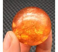 home decoration 40mm Natural Citrine Calcite Quartz Crystal Sphere Ball Gemstone Great Choice for Home Decoration
