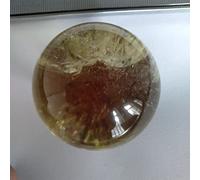home decoration 40mm Natural Citrine Yellow Quartz Rock Crystal Sphere Ball Reiki Great Choice for Home Decoration