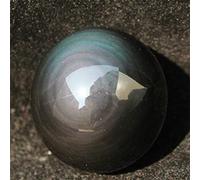 home decoration 45mm Rainbow Natural Cat's Eye Obsidian Quartz Crystal Ball Great Choice for Home Decoration