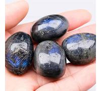 home decoration 4pc Natural Stone Labradorite Tumbles Crystal Quartz Decoration Gemstone 20mm-25mm Suitable for Home Room Decoration