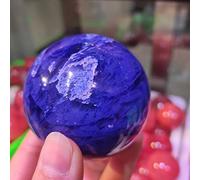 home decoration 5-7cm Blue Smelted Quartz Ball Crystal Ball Reiki Stone Home Great Choice for Home Decoration (Color : Beige, Size : 8-10cm)