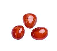 home decoration 50-400g Natural Crystal Stone Red Agate Stone Polished Original Stone Random Large Grain Crystal Stone Fish Tank Decoration)(Size:1pack (400g))