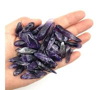 home decoration 50g 20-40mm Natural Polished Amethyst Point Purple Quartz Wolf Teeth Wand Crystal Stones Natural Quartz Crystals Beautiful