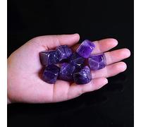 home decoration 50g/Bag 15-20mm Natural Crystal Stone stone Stone Quartz Ornaments Home Decoration Gift (Color : Amethyst, Size : 50g)