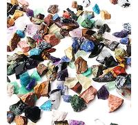 home decoration 50g Natural Mini Mixed Rough Rock Raw Colorful Crystal Stone Study Garden Aquarium Decor Gift (Color : 50g, Size : Mixed rough stone)