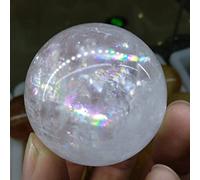 home decoration 50mm Clear Optical Calcite with Rainbows Sweet Iceland Spar Crystal Sphere Ball Great Choice for Home Decoration