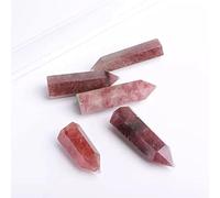 home decoration 5pc 70mm-80mm Natural Gemstone Stones Strawberry Quartz Crystal Point Wand Suitable for Home Room Decoration