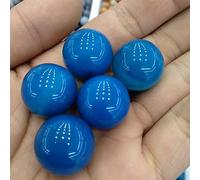 home decoration 5PCS Blue Agate Ball Quartz Crystal Stone Ball Stone Lucky Ball Stones and Minerals Stones (Size : 5PCS)