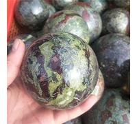 home decoration 60MM-80MM1 Piece of Natural Polished Dragon Blood Stone Crystal Ball Decoration Great Choice for Home Decoration (Color : 65mm)